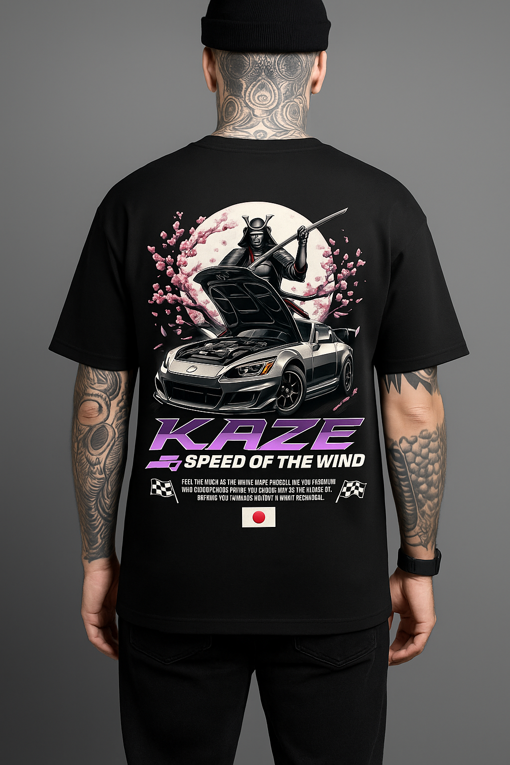 Overstyles — KAZE Samurai Speed Oversized T-Shirt