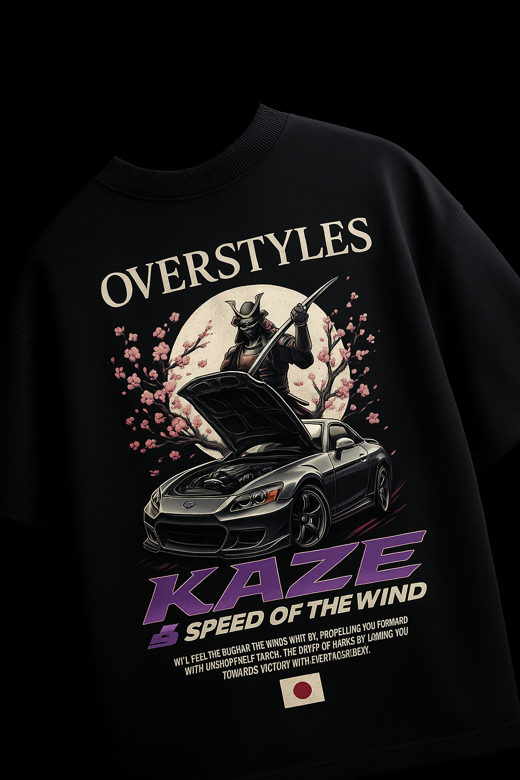 Overstyles — KAZE Samurai Speed Oversized T-Shirt