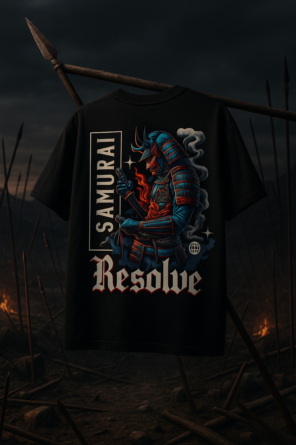 Samurai Resolve — Oversized Fit T-Shirt