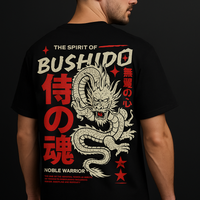 OVERSTYLES - Bushido Dragon Oversized Graphic Tee – Spirit of the Samurai