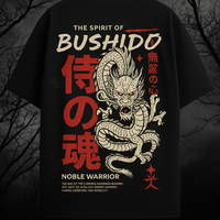 OVERSTYLES - Bushido Dragon Oversized Graphic Tee – Spirit of the Samurai