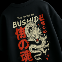 OVERSTYLES - Bushido Dragon Oversized Graphic Tee – Spirit of the Samurai